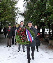 Возложение по случаю 79-й годовщины полного освобождения Эстонии от немецко-фашистских захватчиков